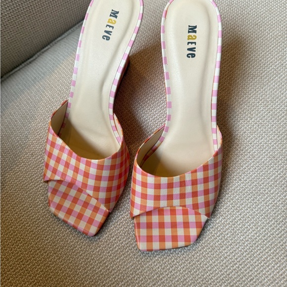 Anthropologie Pink and Orange Wedge Shoes - Picture 3 of 6